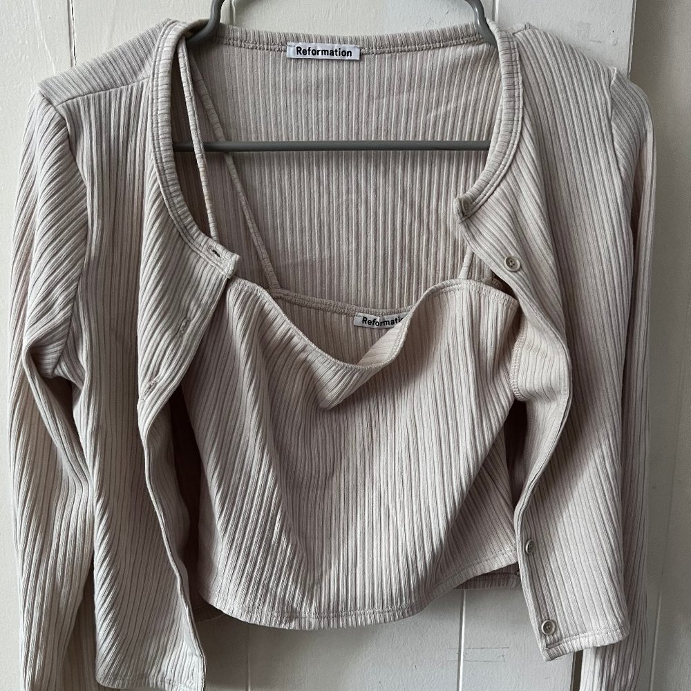 Reformation Ruby Cardigen Set